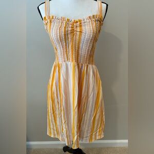 NWT Market & Spruce yellow striped summer dress